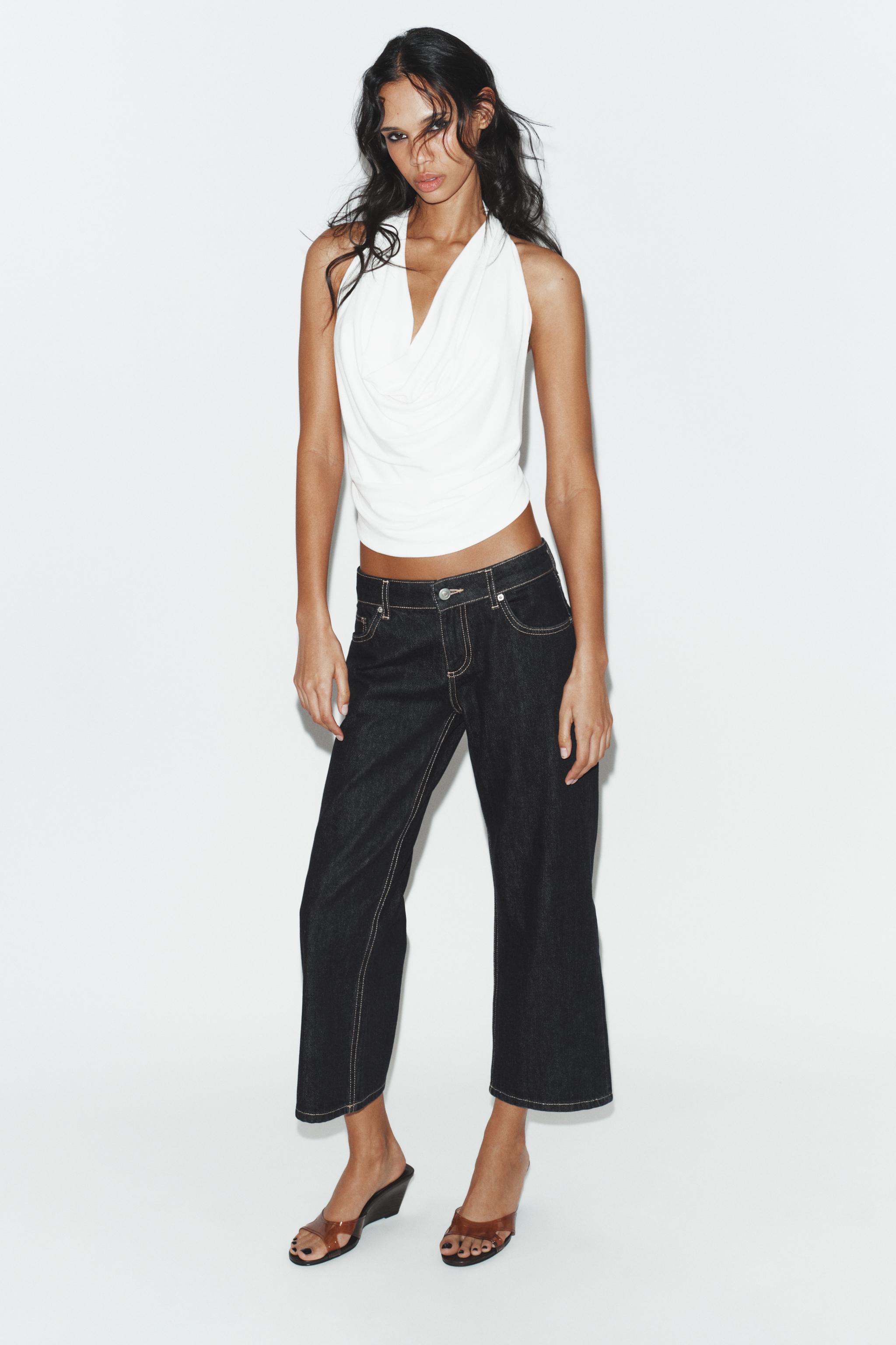 TOP HALTER DRAPÉ